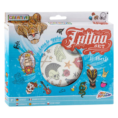 Set di tatuaggi Grafix blu