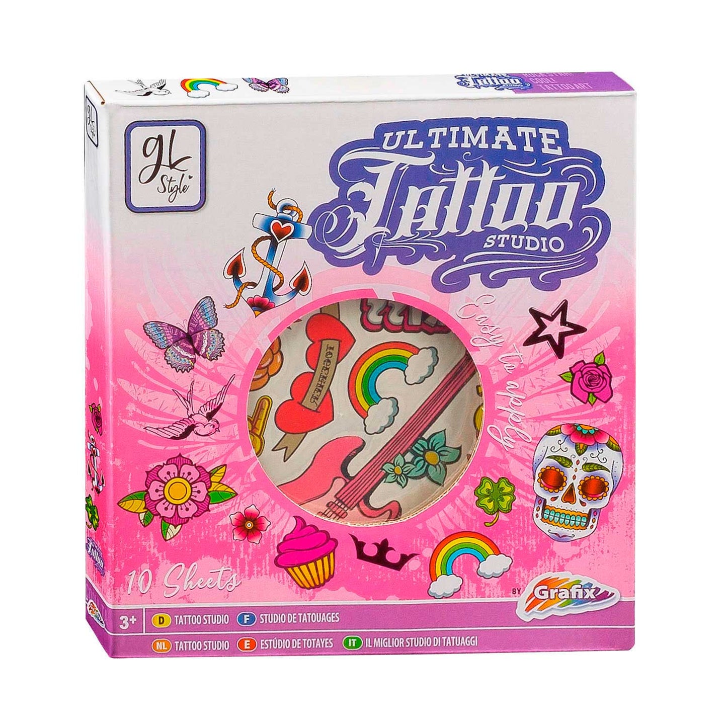 Gruppo di artigianato creativo Ultimate Tattoo Set Pink