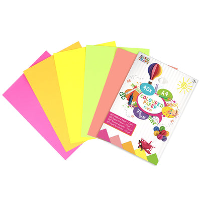 Creative Craft Group Colored Paper A4, 40 fogli