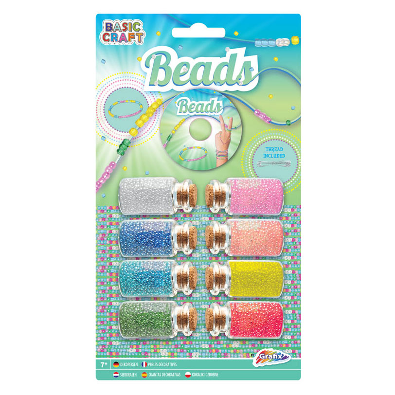 Decoración del grupo de artesanía creativa Sier Beads, 8 botellas