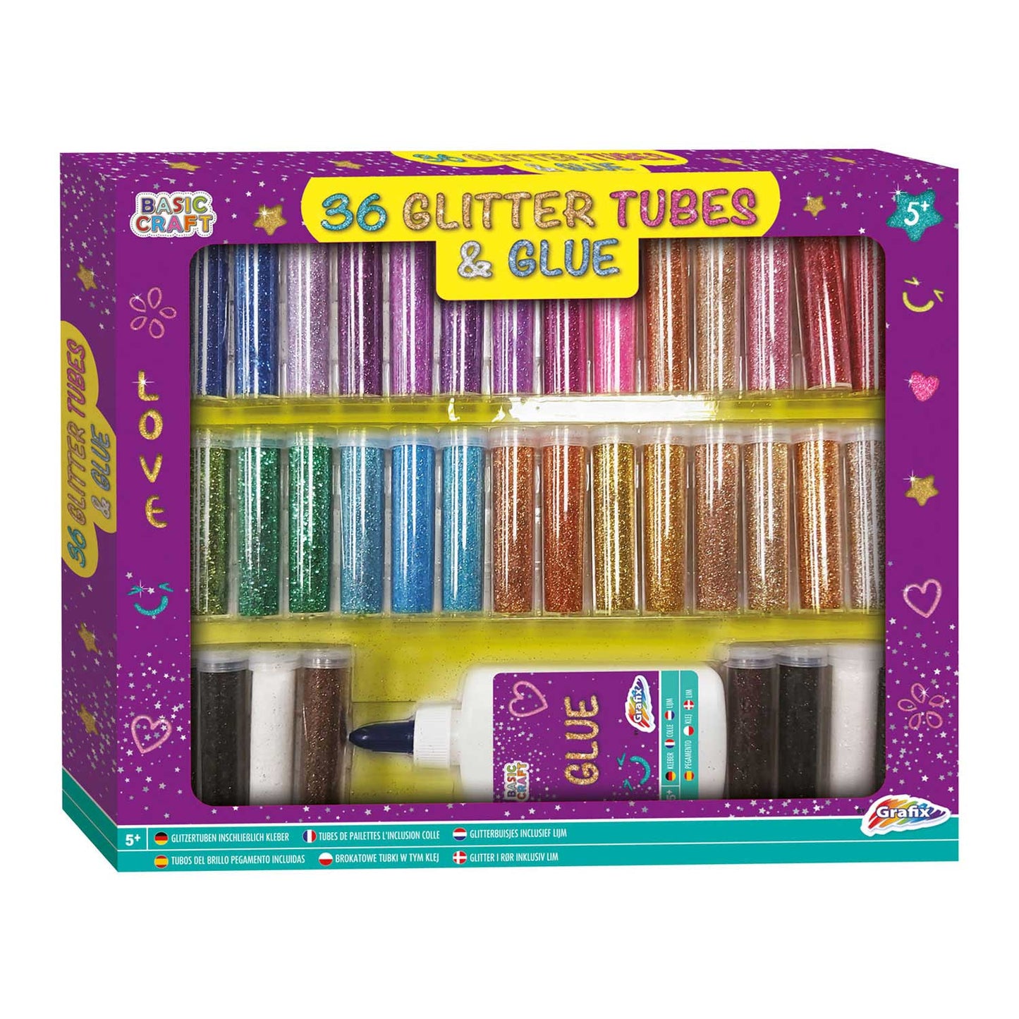 Creative Craft Group Glitter Set Deluxe Set, 37dlg.