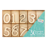 Creative craft group houten nummers, 30st. - afbeelding 2
