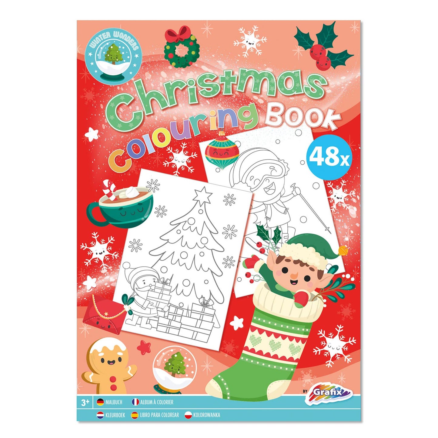 Colorbook Christmas A4, 48 fogli