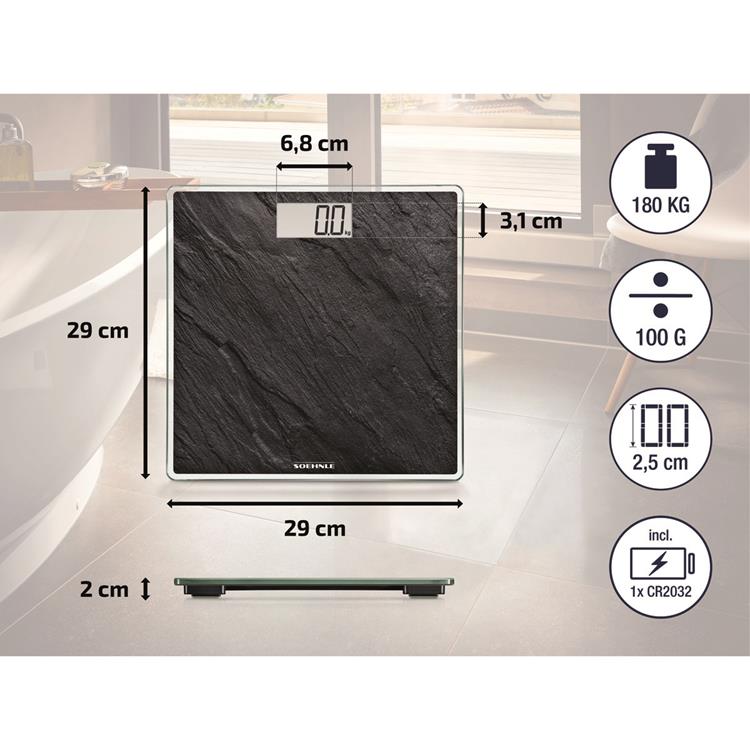 Soehnle Soehnle 63881 Style Sense Compact 300 Digital Persons Scale Slate Look