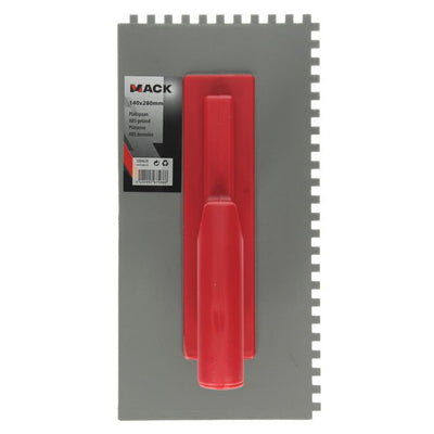 Mack 1004628 - plastic trowel 140x280mm serrated | 3 pieces