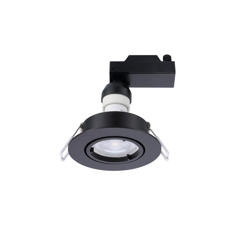 Sylvania 1067280 - sylspot kit redondo negro 3-pack 345lm 3000k dir. ip20 | 1 pieza