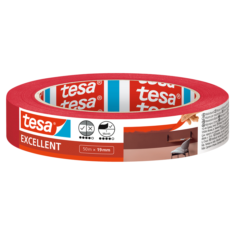 Tesa 1067554 - nastro da pittore ottimo 50 metri 19 mm | 16 pezzi