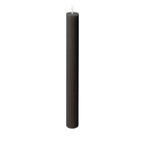 Spaas ribbed diner kaars 10 uur - black | 9 stuks - afbeelding 2