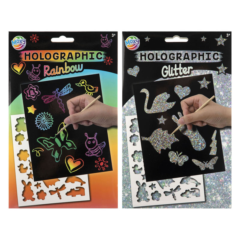 Gratta e vinci A5 Creative Craft Group glitter arcobaleno - 4 gratta e vinci