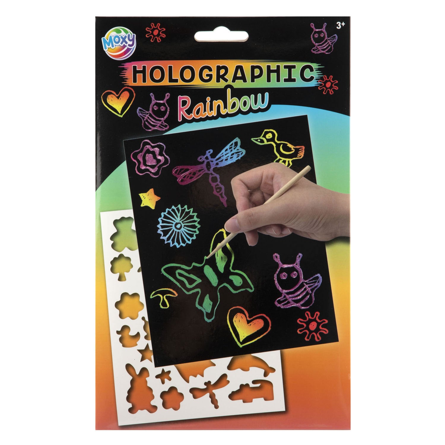 Gratta e vinci A5 Creative Craft Group glitter arcobaleno - 4 gratta e vinci