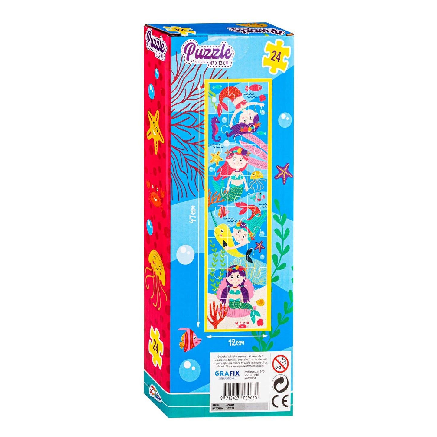 Torre puzzle sirena, 47x12cm