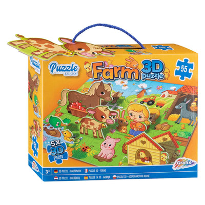 Grafix 3d Floor Puzzle Farm, 55 °.