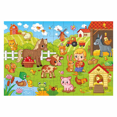 Grafix 3d Floor Puzzle Farm, 55 °.