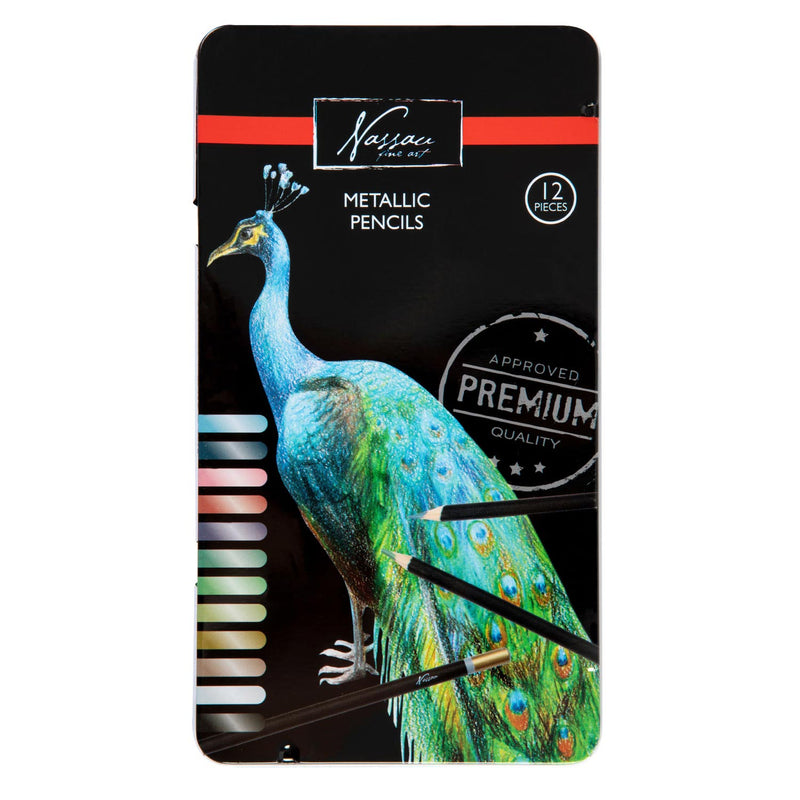 Nassau Fine Art Matite colorate Nassau Metallic, 12st.