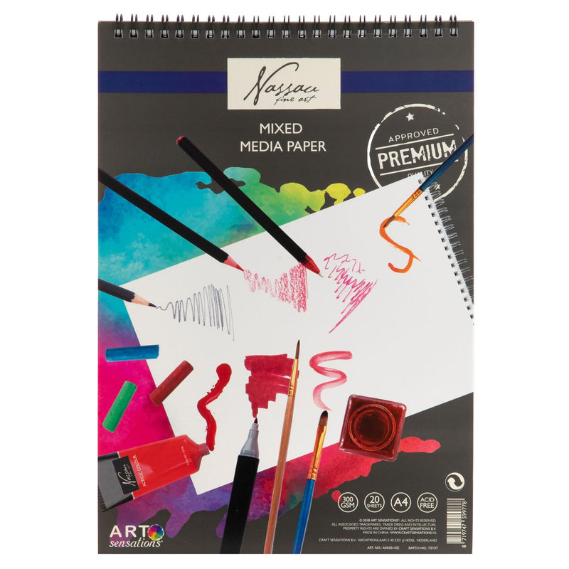 Nassau Fine Art Nassau A4 Sketch Block, 20 Hojas