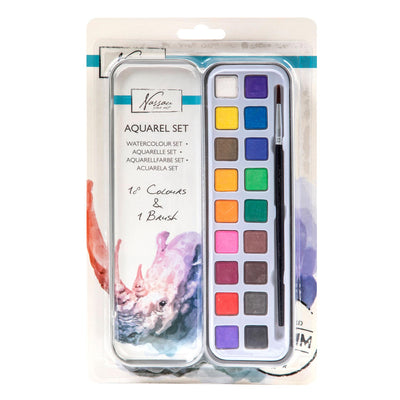 Set di vernice per acqua nassau, 18 colori