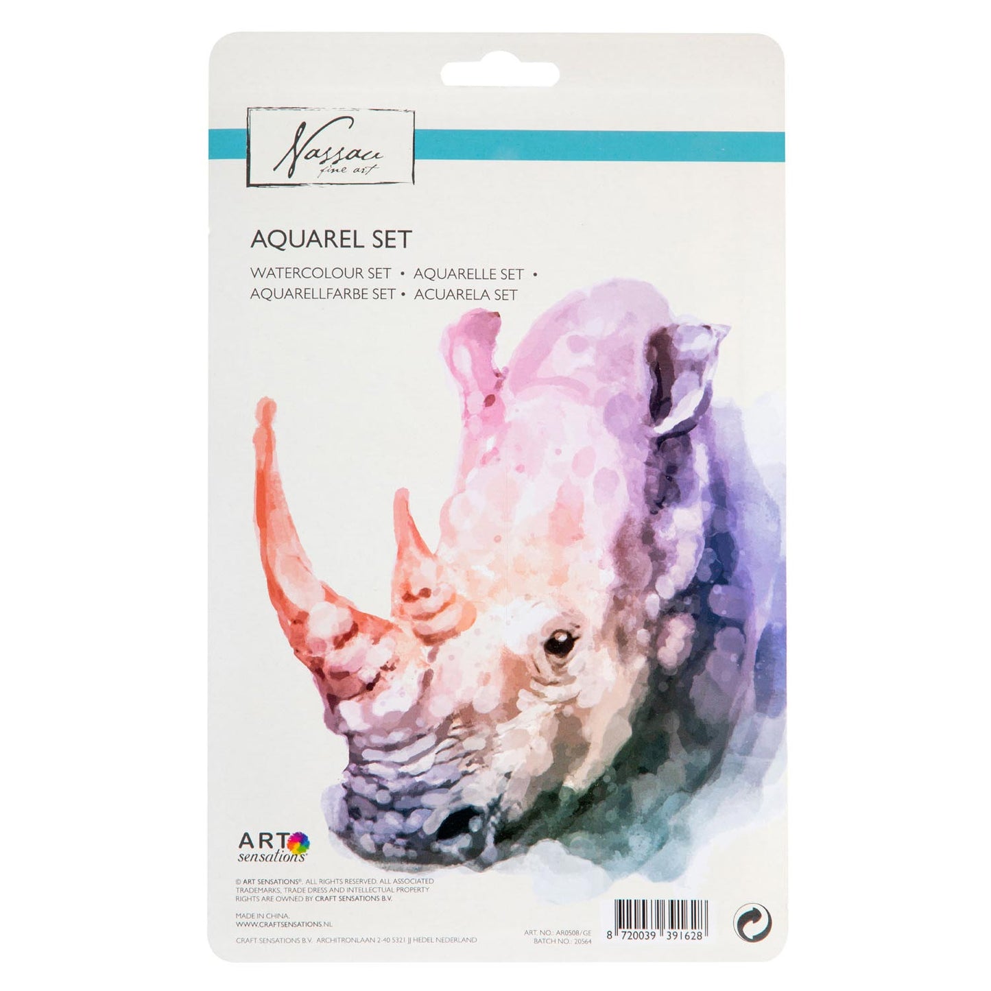 Juego de pintura de acuarel de Nassau, 18 colores
