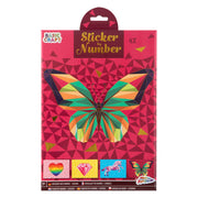 Grafix stickeren op nummer - vlinder - afbeelding 1