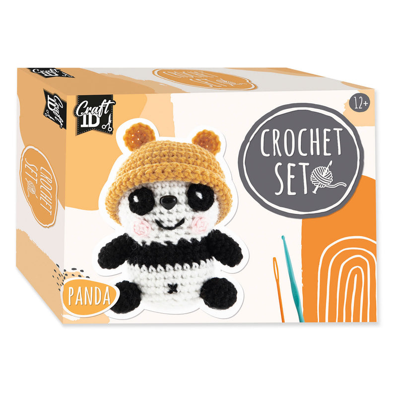 Craft id crochet kit panda con sombrero