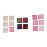 Set di francobolli in schiuma Grafix Pink - afbeelding 2