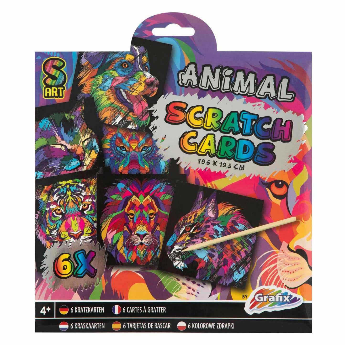 Scratch Cares Creative Craft Group, 6st. - Animali
