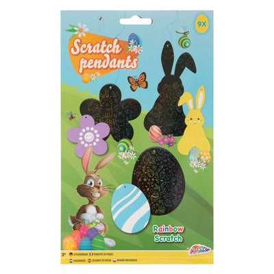 Creative craft group scratch hangers pasen, 9st.