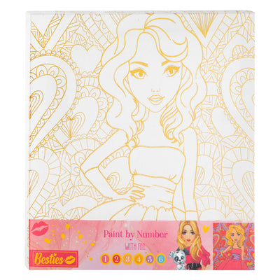 Besties tela vernice al numero, 30x30cm