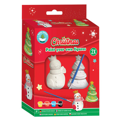 Grafix Painter sus propias figuras navideñas, conjunto de 2 piezas