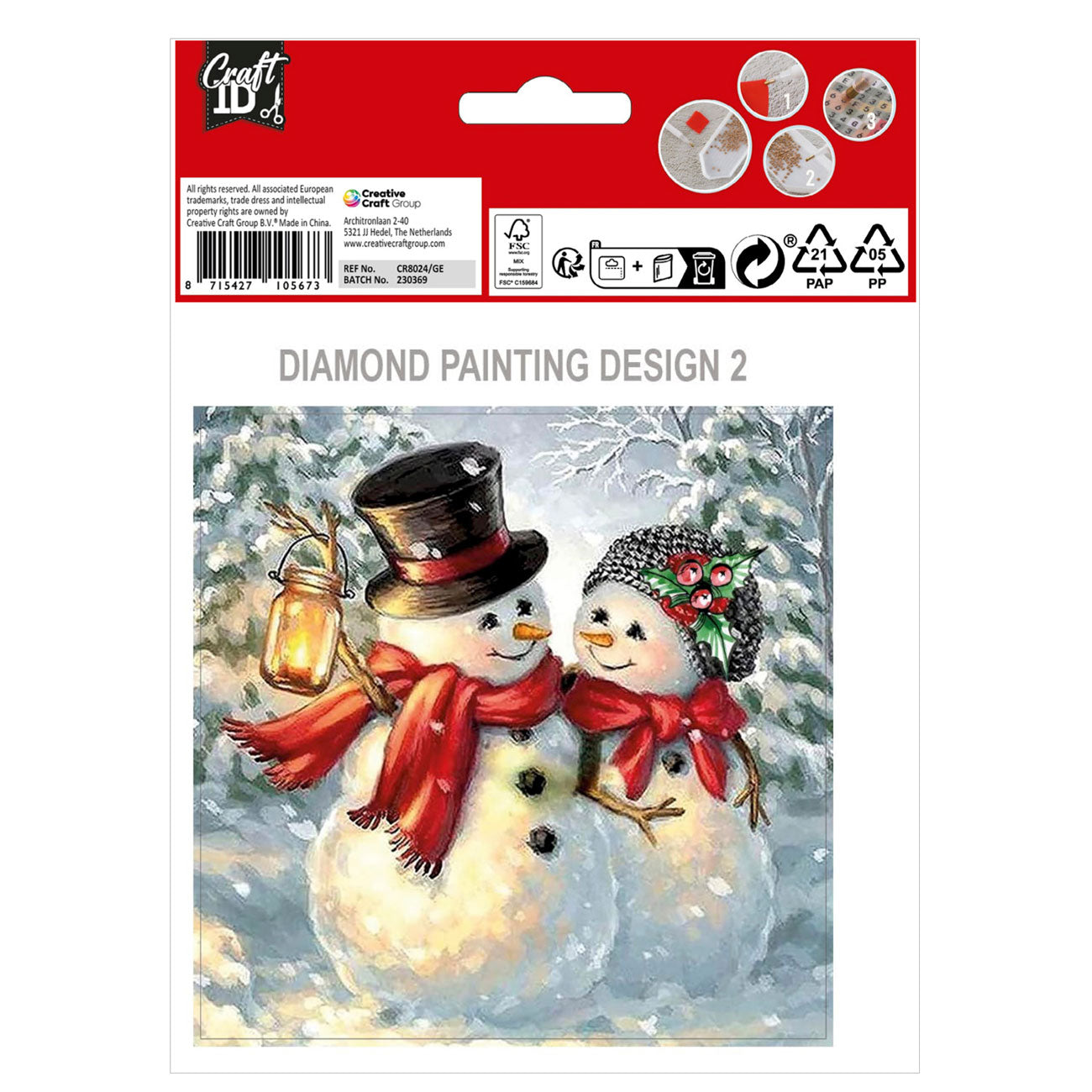 Tarjetas de Navidad con pintura de diamantes Grafix craft id