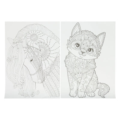 Colori per numero con 5 matite colorate