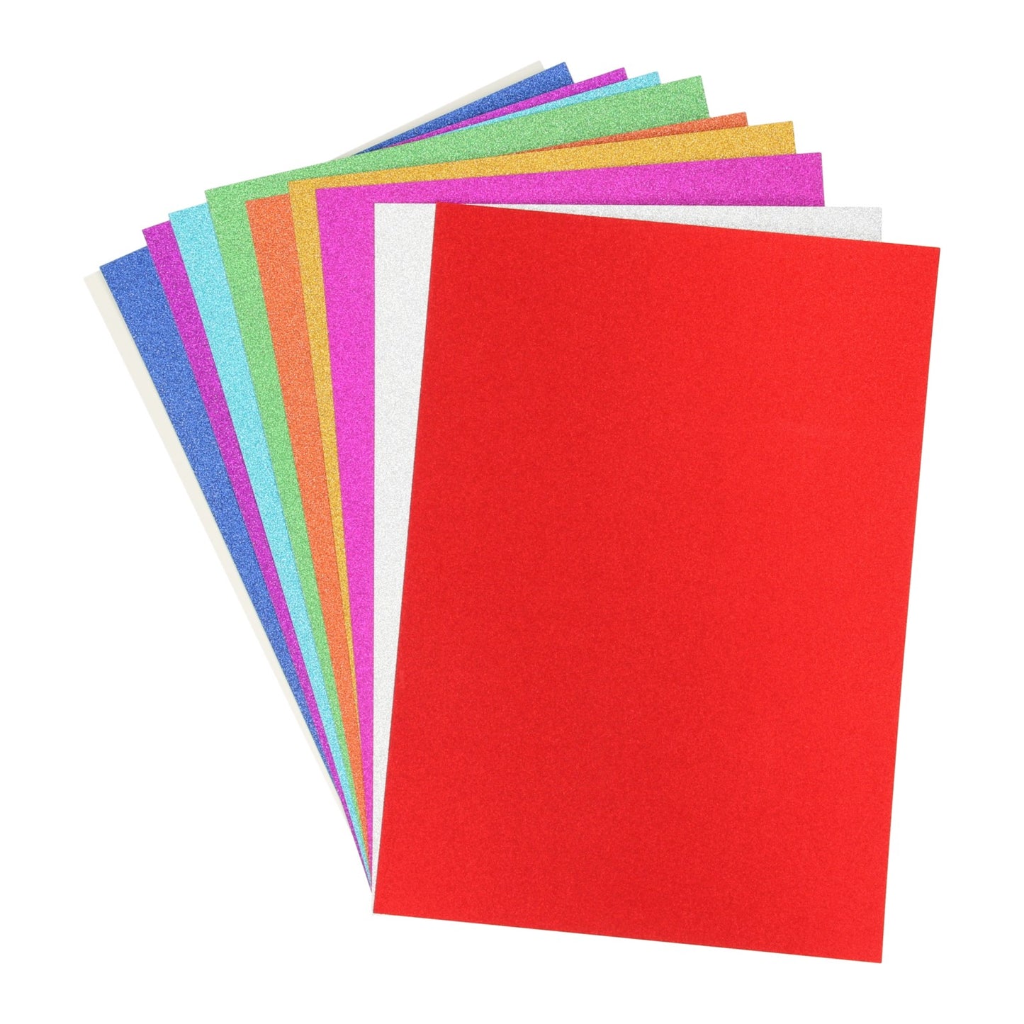Creative Craft Group Glitter Cardboard A4, 10 fogli