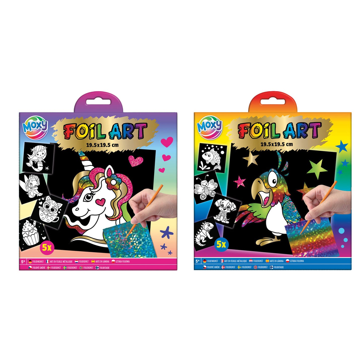 Creative craft group foliekunst met kraspen