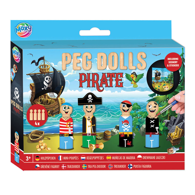 Creative Craft Group de madera de madera Molls Craft Set Pirate