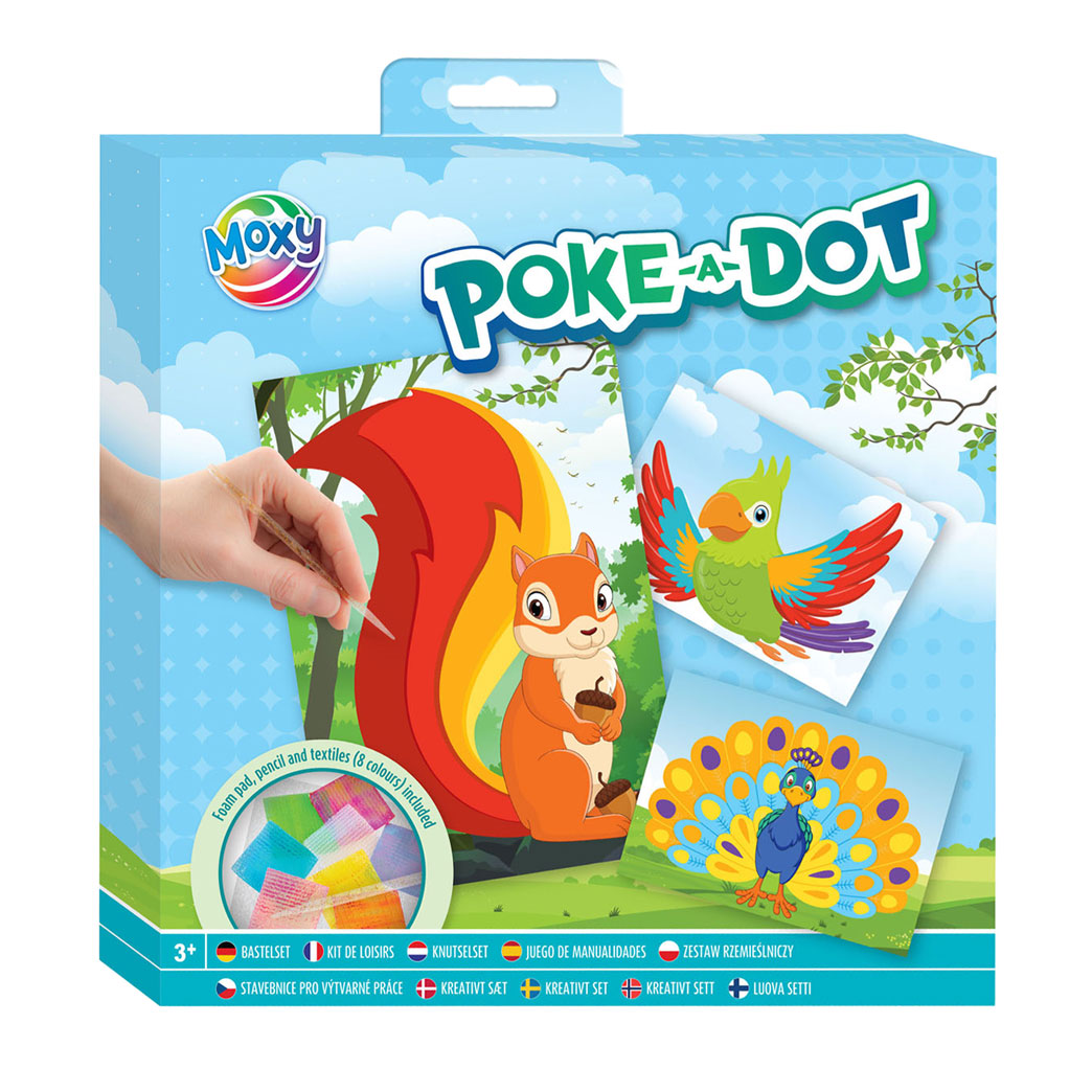 Gruppo artigianale creativo Poke-A-Dot Craft Set Dieren