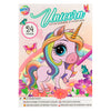 Grafix a4 glitter kleur- en sticker boek