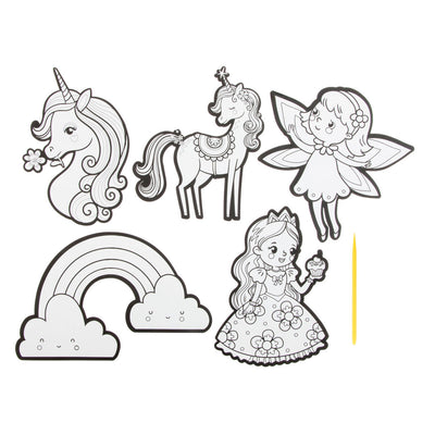Grupo creativo de artesanía Kraskunst Stickers Fantasie World, 6dlg.
