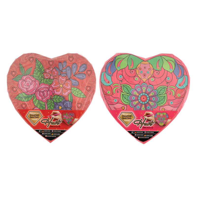 Lienzo de corazón de pintura de diamante de grupo de manualidades creativas
