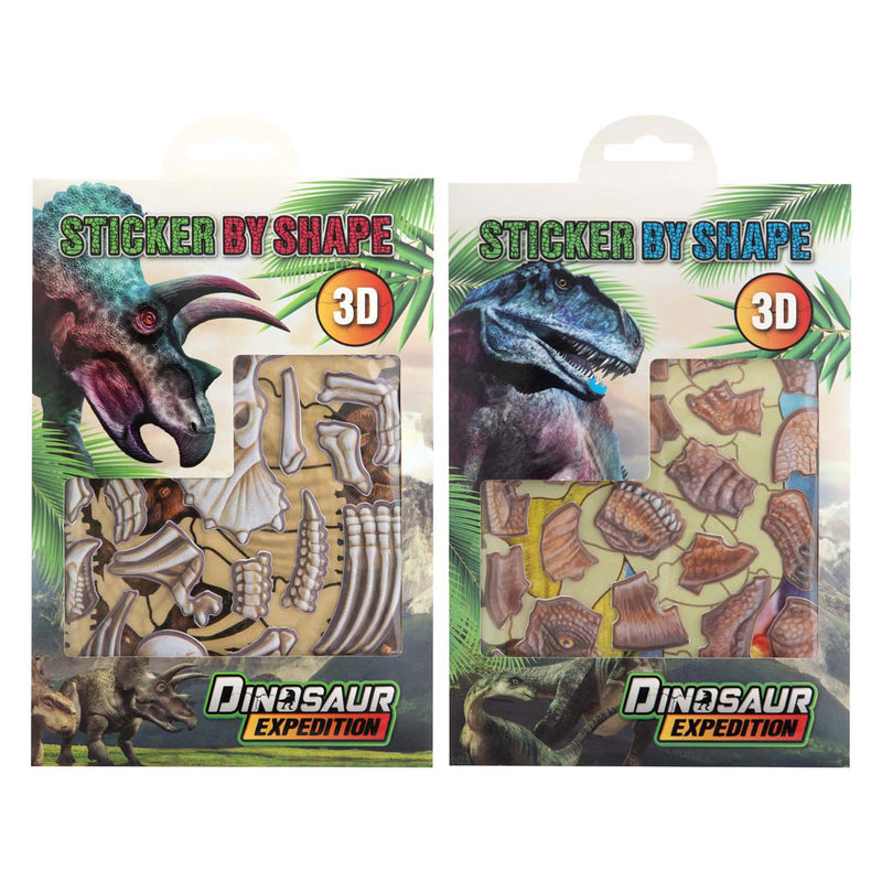 Pegatinas de dinosaurios 3d de expedición de dinosaurios de grupo de manualidades creativas
