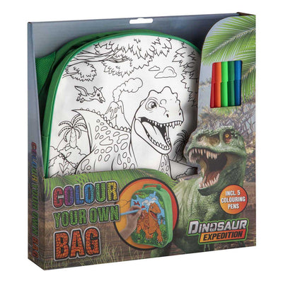 Creative craft group dino kleur je eigen tas met stiften