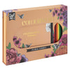Creative craft group kleurset bloemen met 10 kleurpotloden