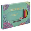 Set di colori mandala con 10 matite colorate