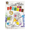 Cuadro grupal de manualidades creativas con temática acuática, 9 piezas.
