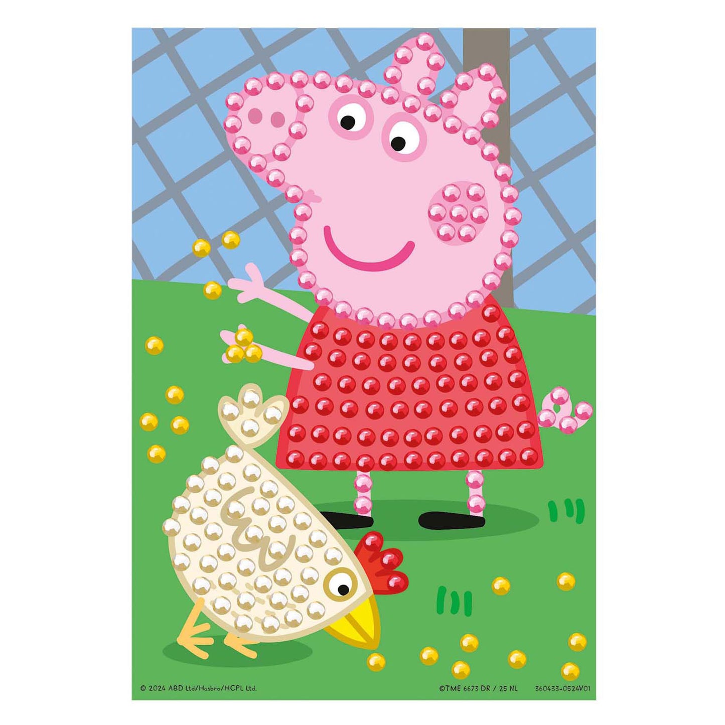 Moxy peppa bead art - a5 formaat