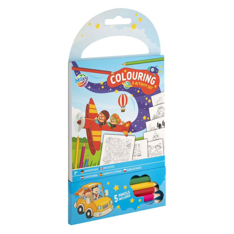 Attività di colori del gruppo artigianale creativo Imposta blu con 5 colori