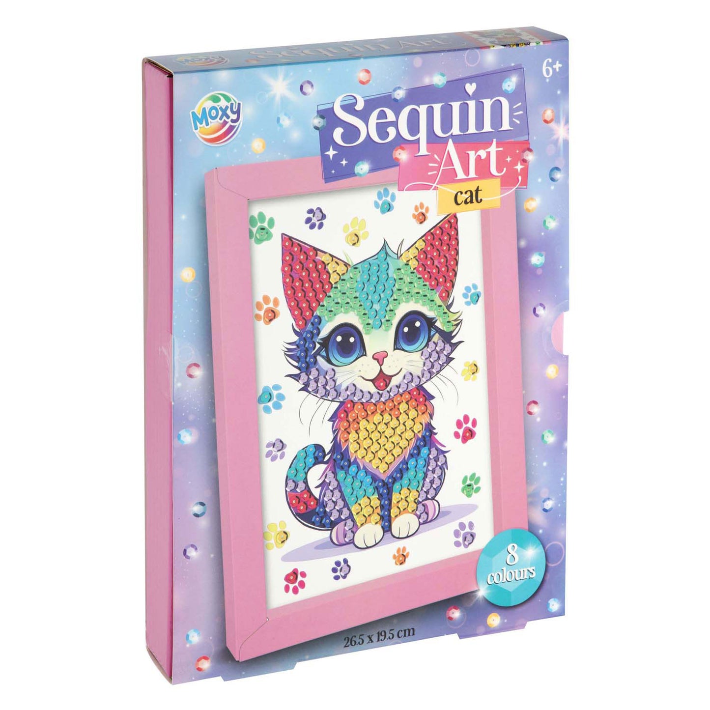 Creative Craft Group Make Your Own Animal Sequins Art Craft Set, 8 colores