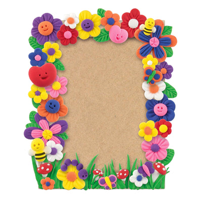 Grupo de artesanía creativa Haz tu propio marco de fotos de flores