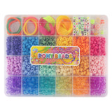 Creative craft group pony beads accessoires in opbergdoos, 18 kleuren - afbeelding 2