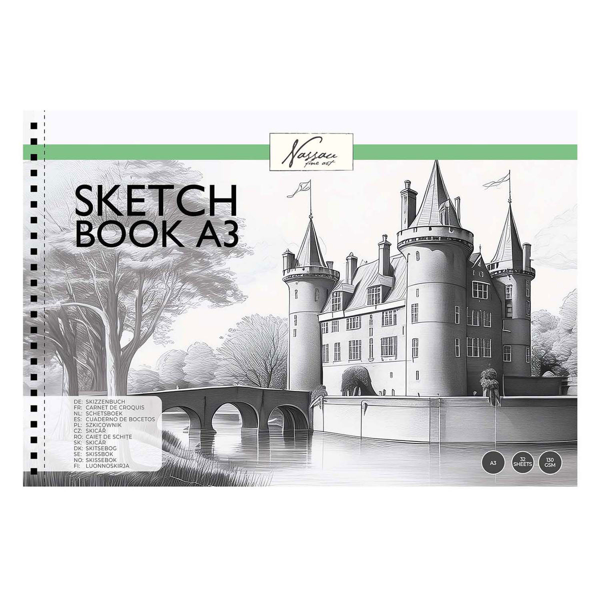 Creative craft group schetsboek a3 met scheurlijn, 130grams