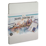 Nassau fine art aquarelverf startersset - 28 stuks - schilderen - waterverf - kunstset - creatief cadeau - metalen opbergblik - afbeelding 2