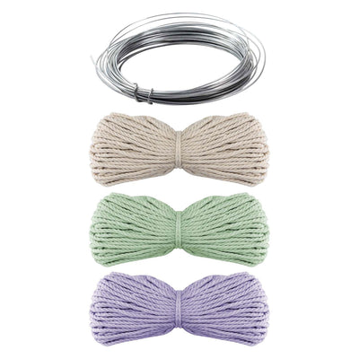 Creative craft group macrame flessen decoreren met bloemen